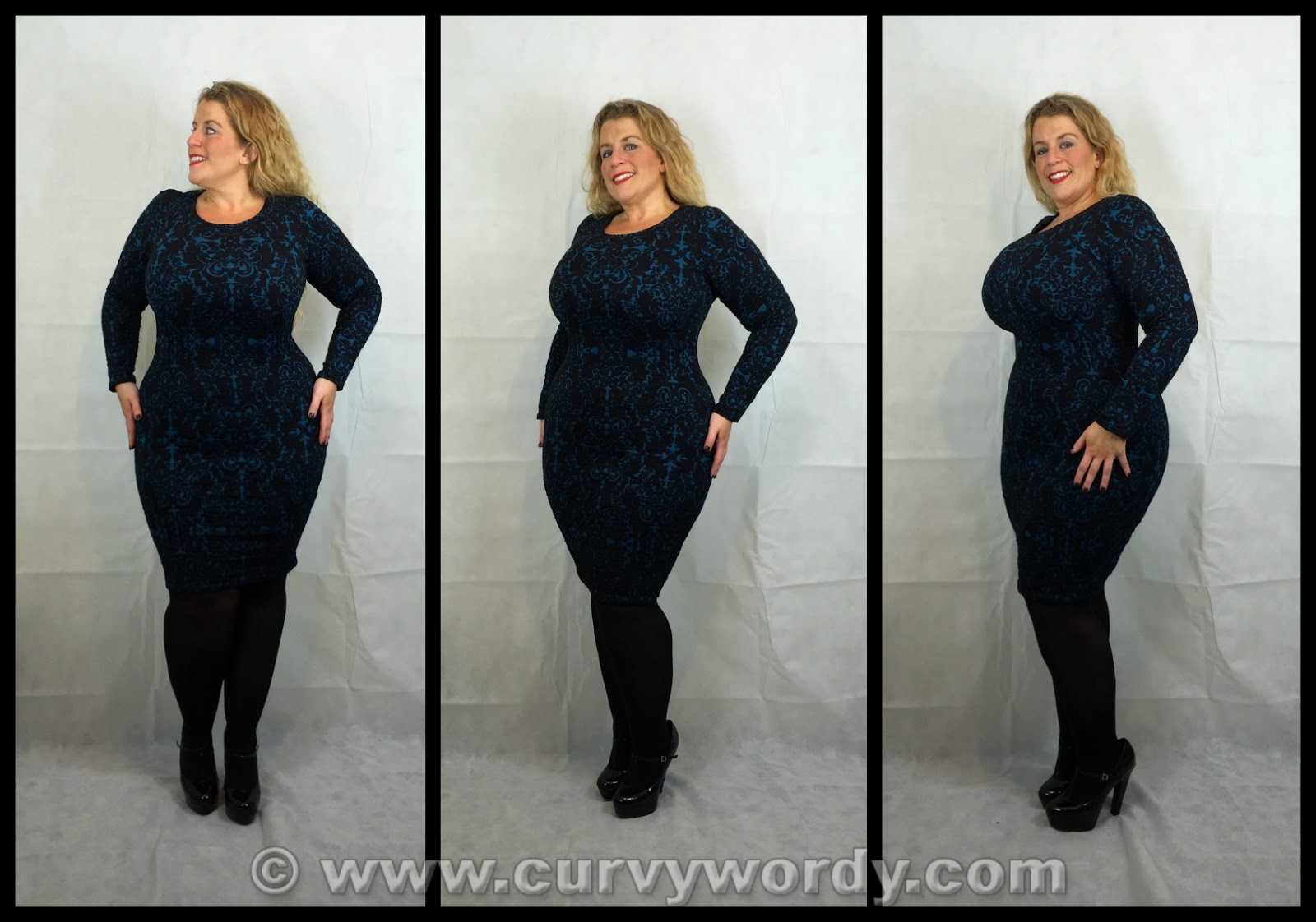 Evans Jacquard Dress in Teal Size 14 – Detailed Review