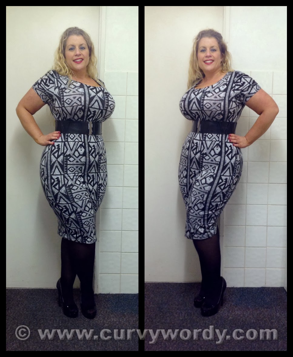 Excite Clothing Aztec Printed Short Sleeve Midi Dress 18