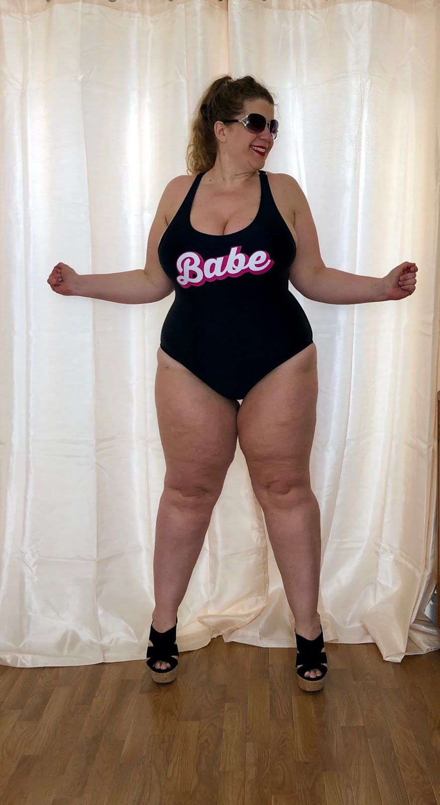 Curvy Wordy Forever 21+ Babe Swimsuit