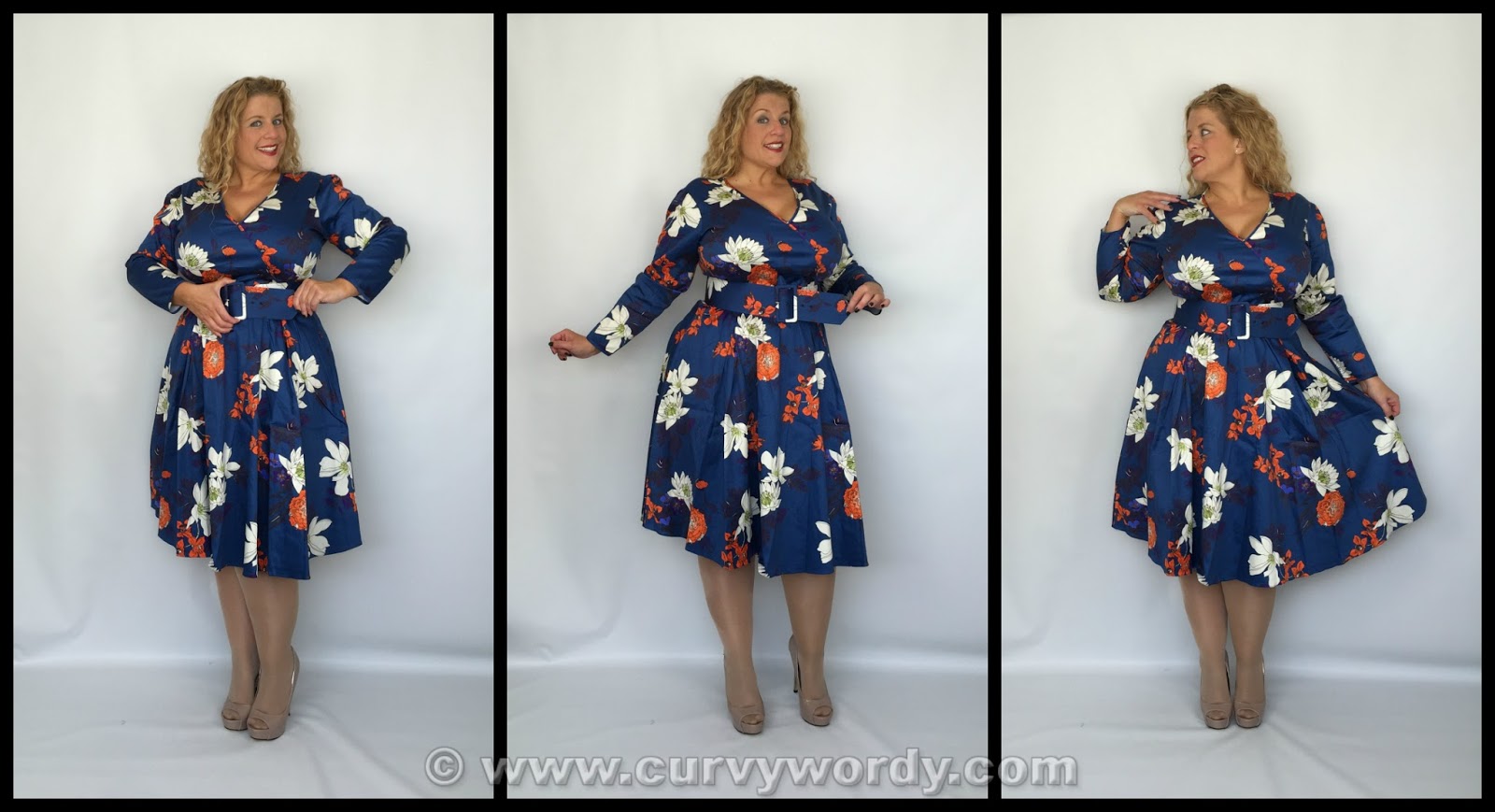 Lady V London: Lady Voluptuous Cosette Dress Blue Butterfly 16 and Japanese Blue 18 – Detailed Review