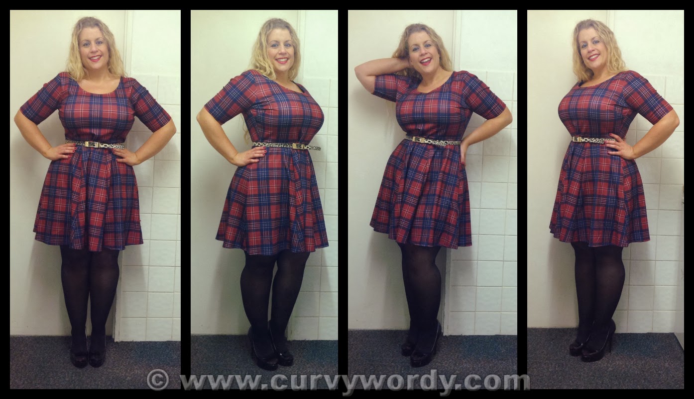 Pink Clove Tartan Skater Dress 18