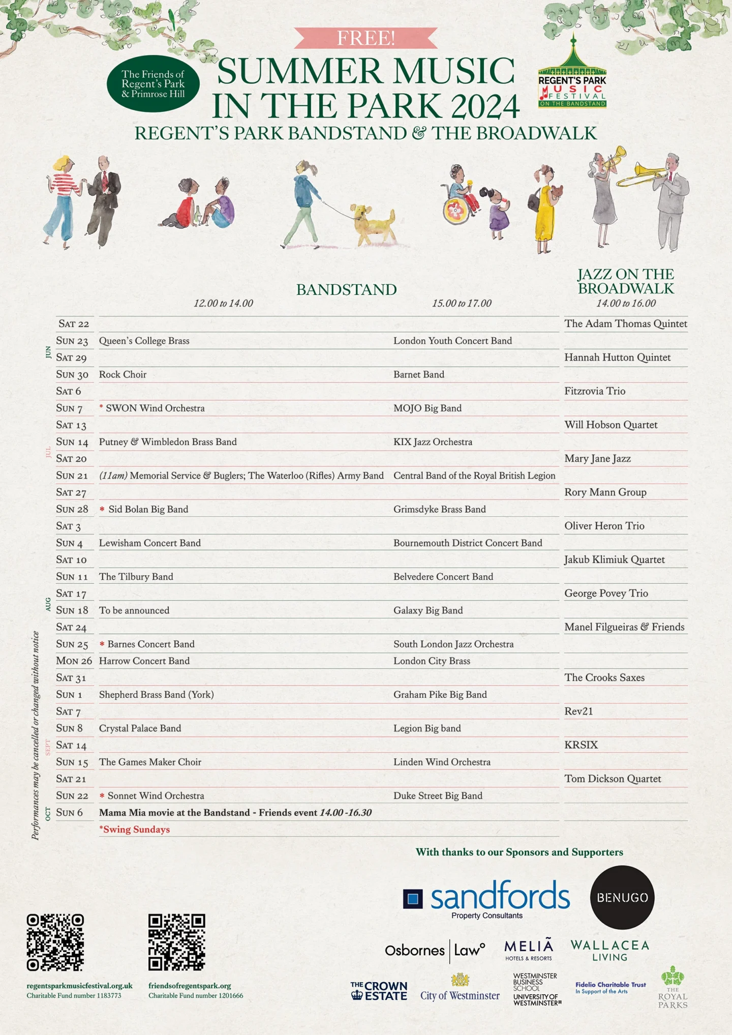 Regents Park Music Festival Fun Things to Do in London in Summer 2024